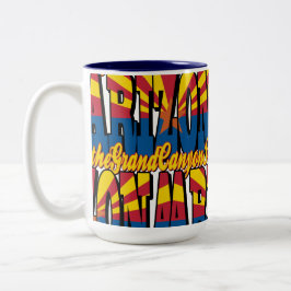 Arizona, der Staat des Grand Canyon Zweifarbige Tasse
