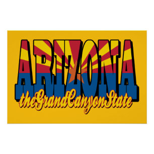 Arizona der Staat des Großen Canyons Poster