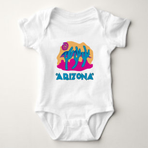 Arizona Desert Blue Baby Strampler
