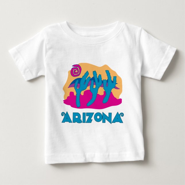 Arizona Desert Blue Baby T-shirt (Vorderseite)