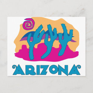 Arizona Desert Blue Postkarte