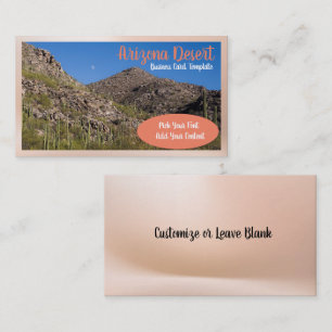 Arizona Desert Cactus Sunset Business Card Visitenkarte