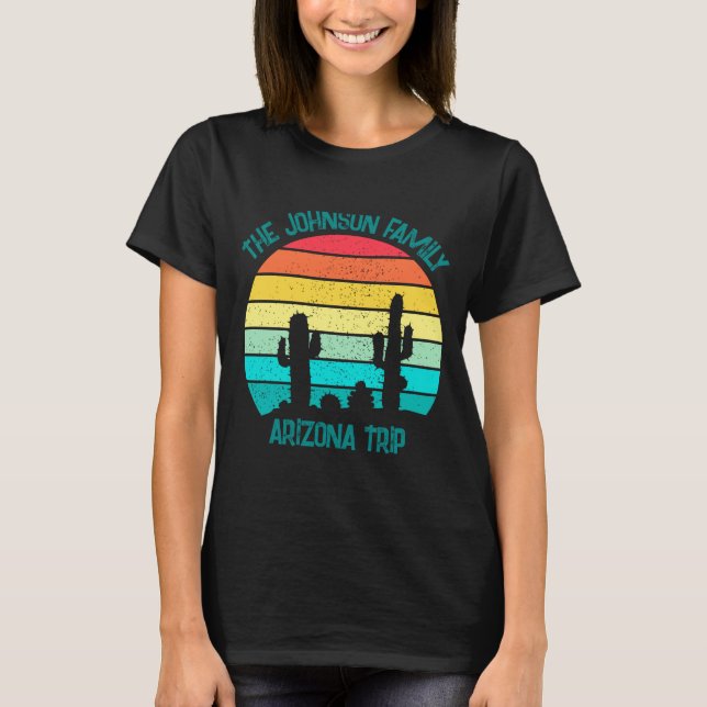 Arizona Desert Cactus Sunset Trip Kids  T-Shirt (Vorderseite)