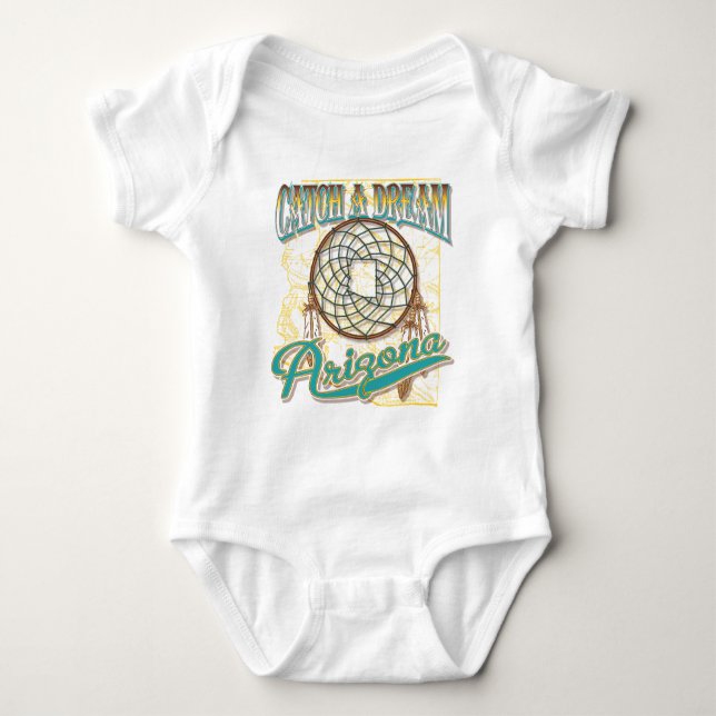 Arizona Dream Catcher Baby Strampler (Vorderseite)