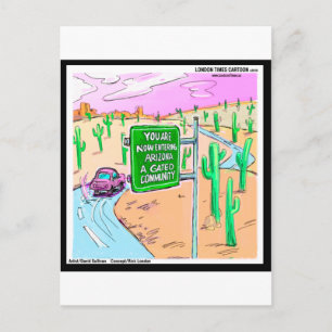 Arizona: Ein Gated Community Funny Gifts & T-Shirt Postkarte