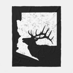 Arizona Elk Jagd Bull Elk AZ Staat Form Fleecedecke