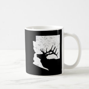 Arizona Elk Jagd Bull Elk AZ Staat Form Kaffeetasse