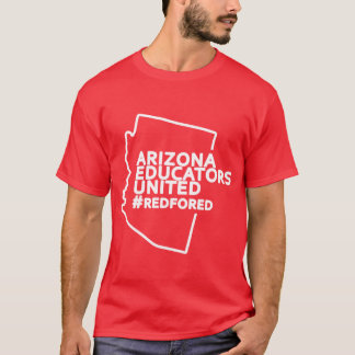 Arizona Erzieher vereinigt Lehrer streiken rot für T-Shirt