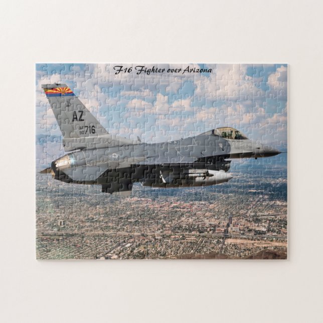 Arizona F16 Kämpfer. Puzzle (Horizontal)