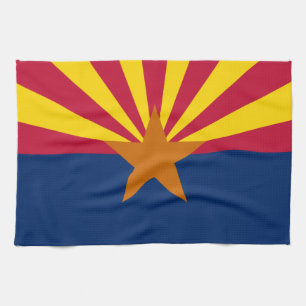 Arizona Flag & Arizona Staat USA Dekoration/Sportf Geschirrtuch