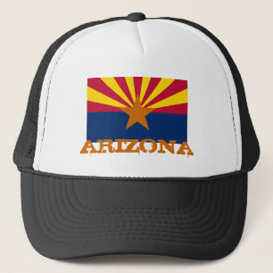 Arizona Flag & Arizona Staat USA Mode- und Sportfa Truckerkappe
