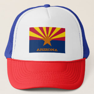 Arizona Flag & Arizona Staat USA Mode- und Sportfa Truckerkappe