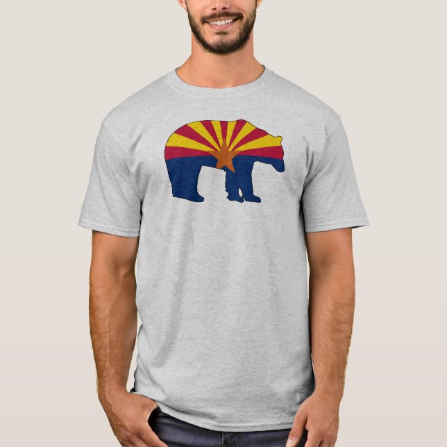 Arizona Flag Bear T-Shirt (Vorderseite)