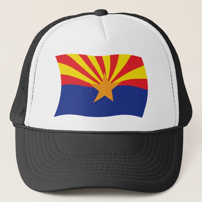 Arizona Flag Hat Truckerkappe (Vorderseite)