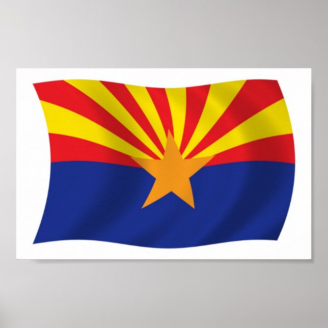 Arizona Flag Poster Print (Vorne)
