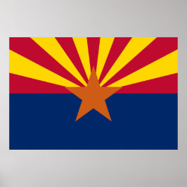 Arizona-Flag-Print Poster