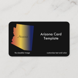 Arizona Flag Staat Business Card Visitenkarte