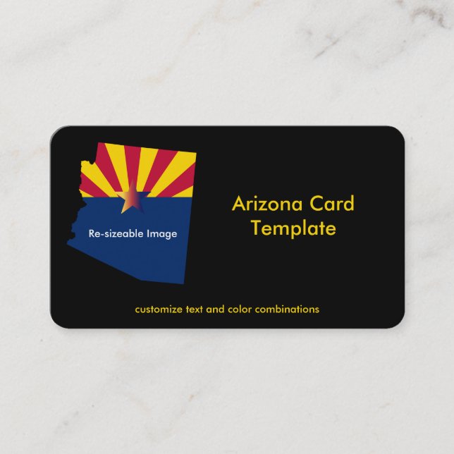 Arizona Flag Staat Business Card Visitenkarte (Vorderseite)