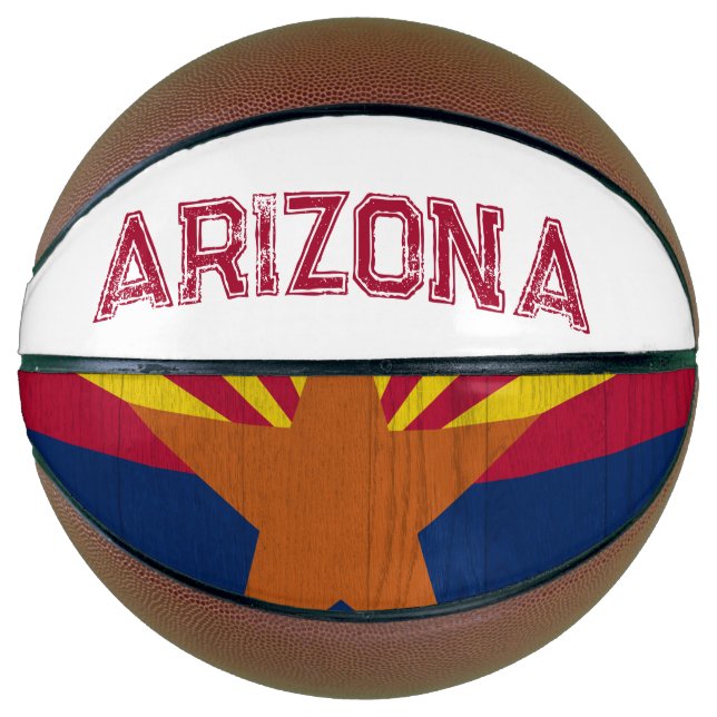 Arizona Flag-Sternexplosion geplagt Basketball (Vorderseite)