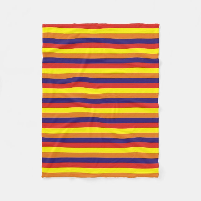 arizona flag stripes USA united states america col Fleecedecke (Vorderseite)