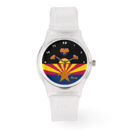 Arizona Flag Watch, Arizona fashion, USA / sport Armbanduhr