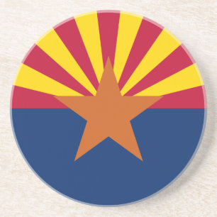 Arizona-Flagge, Amerikanisch The Copper State Getränkeuntersetzer
