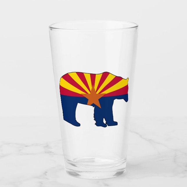 Arizona-Flagge Bär Glas (Vorderseite)
