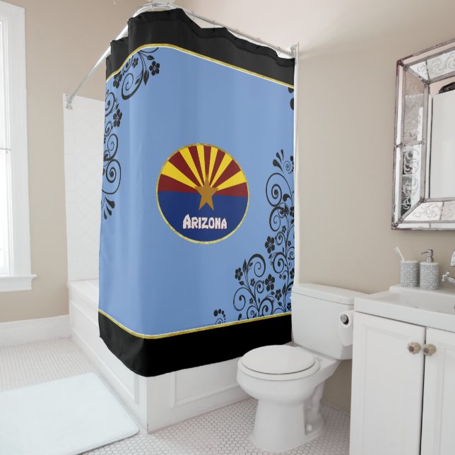 Arizona-Flagge Duschvorhang (Beispiel)