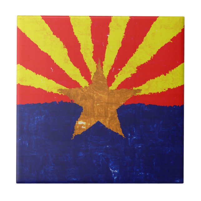 ARIZONA-FLAGGE Fliese (Vorderseite)