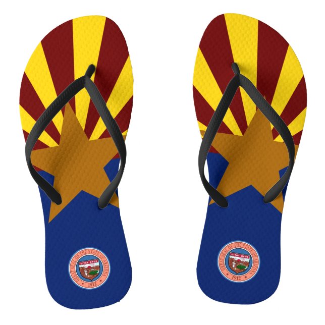 Arizona-Flagge Flip Flops (Fußbett)