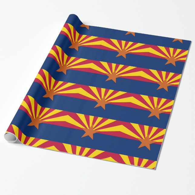 Arizona-Flagge Geschenkpapier (Ungerollt)