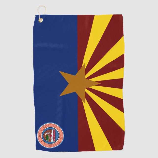 Arizona-Flagge Golfhandtuch (Vorderseite)