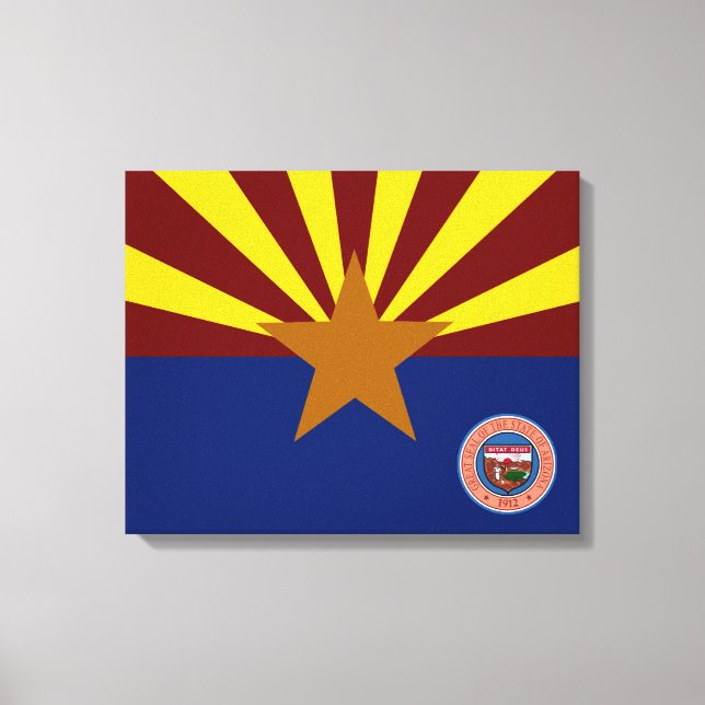 Arizona-Flagge Leinwanddruck (Vorderseite)
