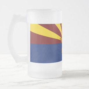 Arizona-Flagge Mattglas Bierglas