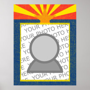 Arizona-Flagge Poster
