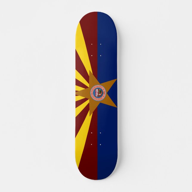 Arizona-Flagge Skateboard (Vorne)