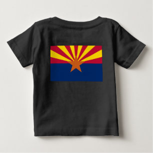 Arizona-Flagge: Sternensonne, Der Kupferstaat Baby T-shirt