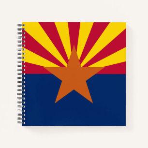 Arizona-Flagge: Sternensonne, Der Kupferstaat Notizbuch