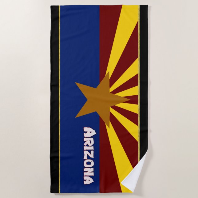 Arizona-Flagge Strandtuch (Vorderseite)