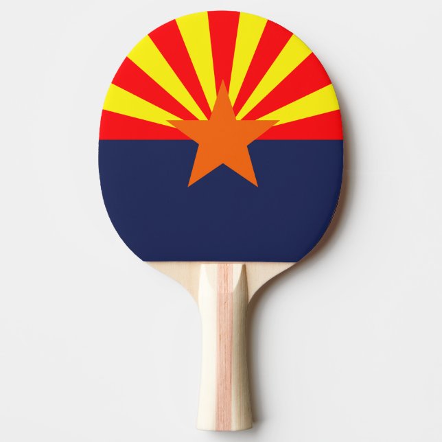 ARIZONA-FLAGGE TISCHTENNIS SCHLÄGER (Vorderseite)