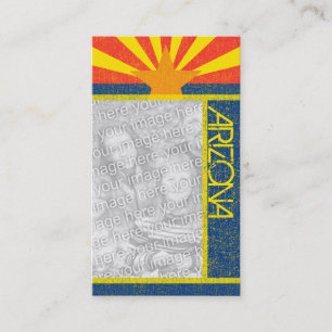 Arizona-Flagge Visitenkarte