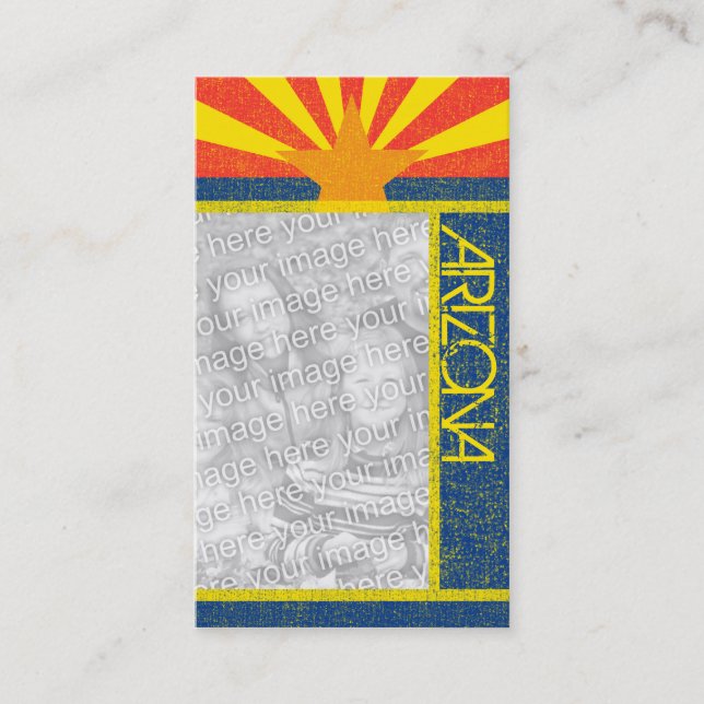 Arizona-Flagge Visitenkarte (Vorderseite)