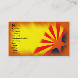 Arizona-Flaggen-Geschäfts-Karten Visitenkarte