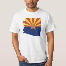 Arizona-Flaggen-Karte T-Shirt