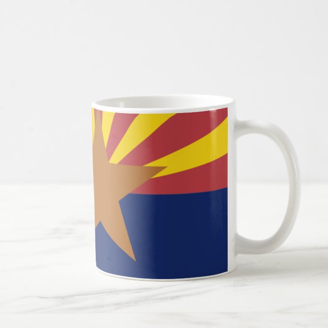 Arizona-Flaggen-Karte Tasse (Rechts)