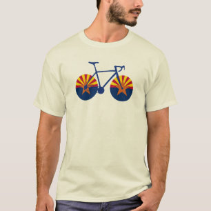 Arizona-Flaggen-Radfahren T-Shirt