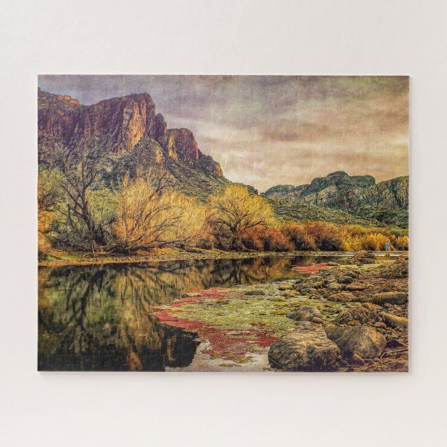Arizona Fluss Sonoran Wüste Albergo Colmanicchio Puzzle (Horizontal)