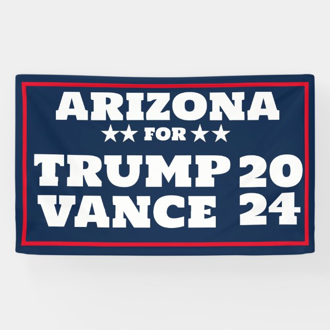Arizona für Trump Vance 2024-Banner Banner (Horizontal)