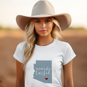 Arizona Geboren und aufgewachsen   Editierbare Sta T-Shirt
