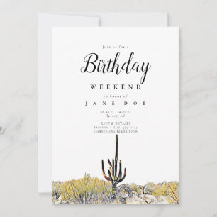 Arizona Geburtstagswochenende Einladung